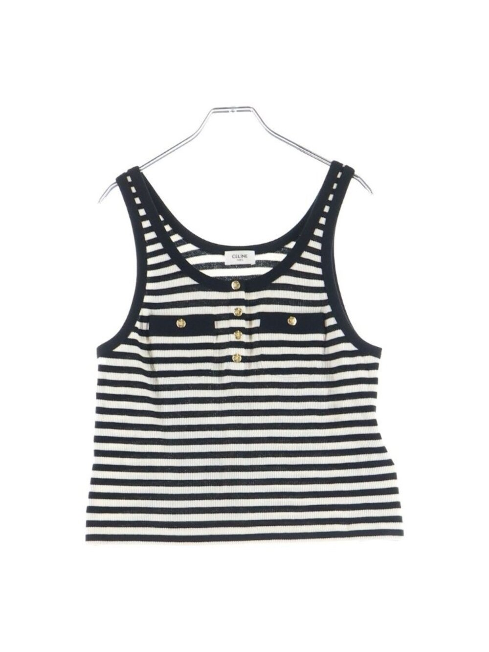 Celine Mariniere Tank Top Rib Cotton Jersey